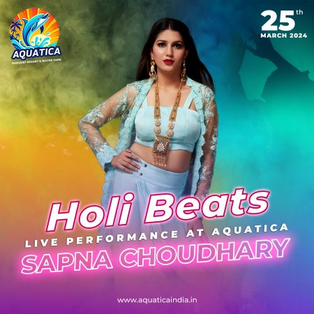 (VIP Access) Holi Blast: Live Performance By Sapna Choudhary + Water Park + Unlimited Food & Drinks